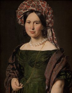 Cathrine Jensenová, rozená Lorenzenová, umělcova žena v turbanu