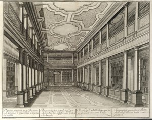 Knihovna Z: Budova Císařské akademie věd, 1741 od Christian Albrecht Wortmann