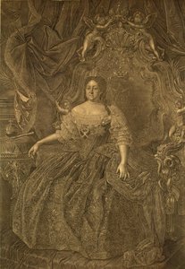 Portrét císařovny Anny Ioannovny 1693-1740, 40. léta 18. století od Christian Albrecht Wortmann