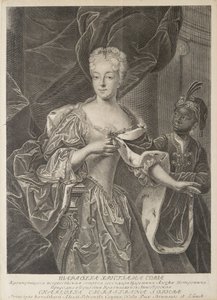 Portrét princezny Charlotte z Brunswick-Wolfenbüttel 1694-1715, manželka careviče Alexeje Petra od Christian Albrecht Wortmann