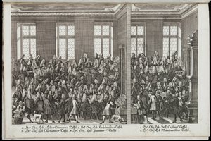 Banket. Festival na počest císaře Karla VI., 1712 od Christian Engelbrecht