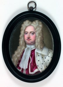 Edward Harley, 2. hrabě z Oxfordu a Mortimer (smalt) od Christian Friedrich (attr.to) Zincke