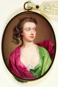 Lady Frances Wilhelmina Bentinck, Lady Byron (smalt)