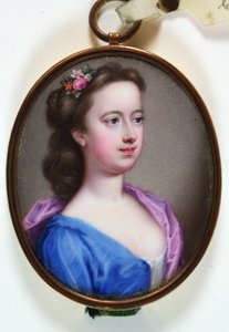 Lady Margaret Cavendish Holles Harley, 1733 (smalt)