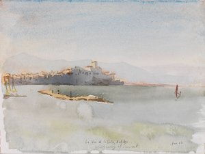 Antibes, 2017 (akvarel) od Christian Furr