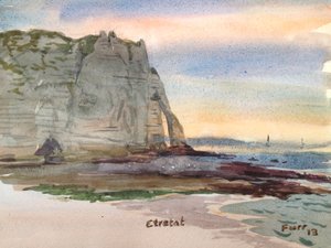 Etretat 6, 2013 (akvarel)