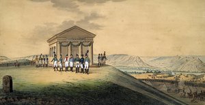 Návštěva Napoleona a Alexandra I. na bitevním poli v Jeně (Bataille d