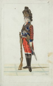 Důstojník jezdeckého pluku Life Guards, 1793