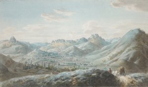 Pohled na pohoří Taraktash v Krymských horách, 1810s