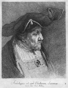 Je archetypem saského kurfiřta. Lipšice v Duck Bibliop, 1769