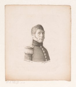 Portrét neznámého vojáka od Christian Heinrich Gottlieb Steuerwald
