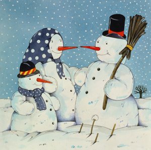 The Snowman Family, 1997 (wc na papíře)