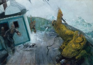 Všichni muži na palubě od Christian Krohg