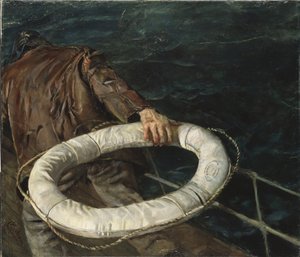 Muž přes palubu od Christian Krohg
