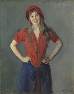 Portrét malířky Ody Krohgové, nar. Lasson od Christian Krohg