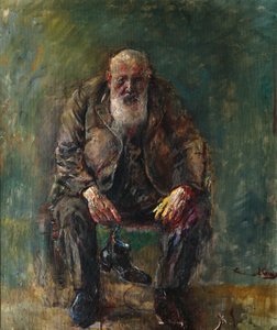 Autoportrét s botami, kolem roku 1920 od Christian Krohg