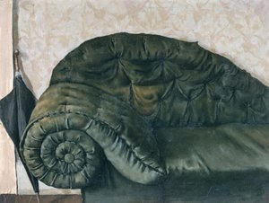 pohovka a deštník (malba) od Christian Krohg
