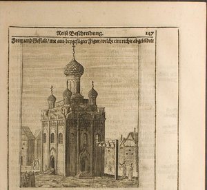 Katedrála v moskevském Kremlu Ilustrace z cest k velkému vévodovi z Muscovy a příbuzným