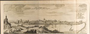 Ilustrace Narva z Cesty k velkému vévodovi z Muscovy a perskému králi od Adama Oleara