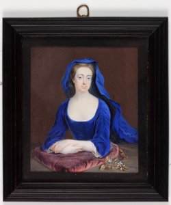 Lady Henrietta Cavendish Holles Harley (akvarel na slonovině)