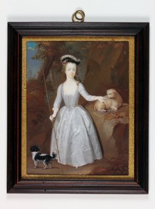 Lady Margaret Cavendish Holles Harley (akvarel na slonovině)