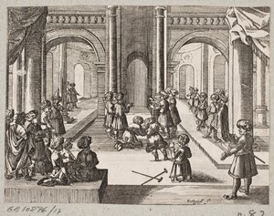 Ilustrace k Adamu Oleariusovi, „Perský Rosenthal od geniálního básníka Schich Saadi […]“, Schleswig 1660 od Christian Rothgiesser