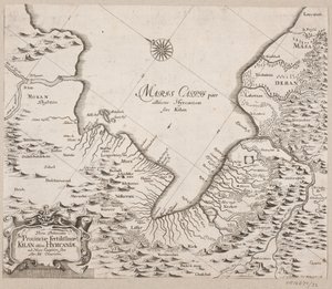 Mapa Kaspického moře
