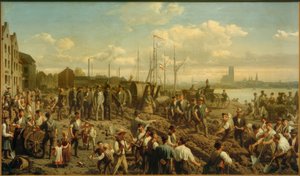 Položení telegrafního kabelu v roce 1878 od Christian Sell
