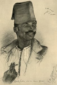 Abdul, číšník v hotelu Aswan, Egypt, 1898. od Christian Wilhelm Allers