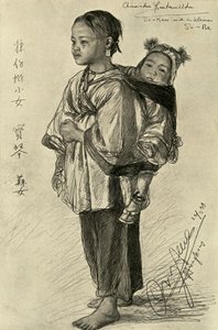 Bo-Kam a So-Ne - Čínské dívky, Hong Kong, 1898. od Christian Wilhelm Allers