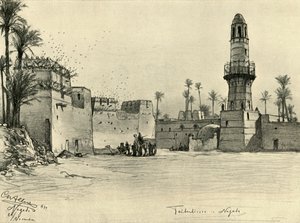 Domy v Nagadě, Egypt, 1898. od Christian Wilhelm Allers