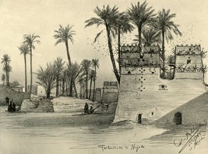 Domy v Nagadě, Egypt, 1898. od Christian Wilhelm Allers