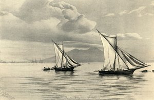 V Neapolském zálivu, 1898. od Christian Wilhelm Allers