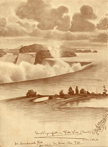 Niagarské vodopády z Falls View, Kanada, 1898. od Christian Wilhelm Allers