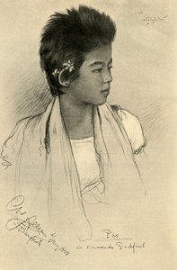 Päo - dospívající dívka, Bangkok, 1898. od Christian Wilhelm Allers
