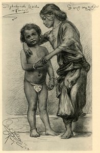 Sinhálské dívky, Kandy, Cejlon, 1898. od Christian Wilhelm Allers
