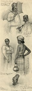 Studie lidí, Colombo, Cejlon, 1898. od Christian Wilhelm Allers