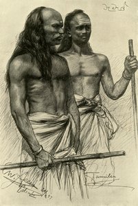 Tamil muži, Colombo, Ceylon, 1898. od Christian Wilhelm Allers