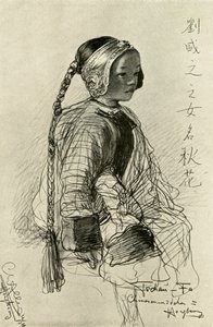 Tschan-Fa - Čínská dívka, Hong Kong, 1898. od Christian Wilhelm Allers