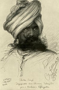 Watchman Chatter Singh, Singapur, 1898. od Christian Wilhelm Allers