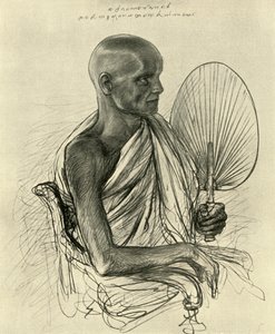 Watta Raka Anunayaka Farunansa, buddhistický hlavní kněz, Cejlon, 1898. od Christian Wilhelm Allers