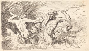 Boj s Tritony od Christian Wilhelm Ernst Dietrich