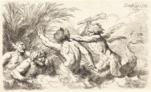 Bojující tritóni od Christian Wilhelm Ernst Dietrich