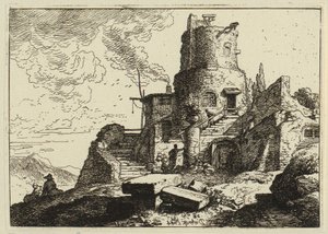 Poustevna mezi skalami od Christian Wilhelm Ernst Dietrich