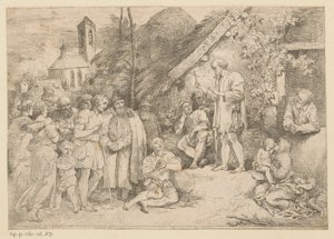 Svatý Jakub káže od Christian Wilhelm Ernst Dietrich