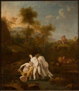 Koupel nymf od Christian Wilhelm Ernst Dietrich
