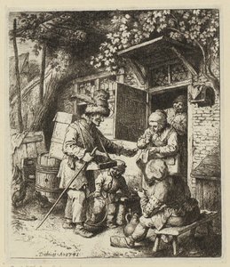 Portrét ženy po kolena obrácené doprava, v pravé ruce drží prsten od Christian Wilhelm Ernst Dietrich