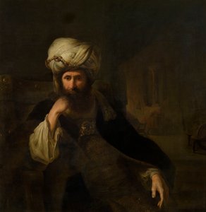 Portrét muže v orientálním oděvu od Christian Wilhelm Ernst Dietrich