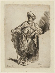 Stojící orientální žena od Christian Wilhelm Ernst Dietrich