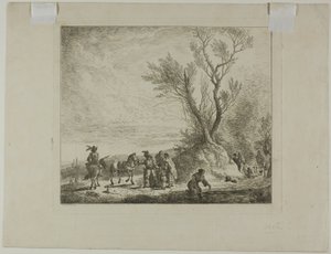 Tábor poutníků od Christian Wilhelm Ernst Dietrich
